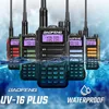 Walkie Talkie 2PCS Baofeng UV16 بالإضافة إلى طاقة طويلة من أجهزة الإرسال والاستقبال المحمولة باليد