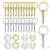 Keychains 180 Pieces For Key Chain Rings Jump Ring Screw Eye Pins Bulk Jewelry Mak