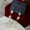 Dangle Earrings Natural Pearl Statement Wedding Jewelry Flower Cluster Irregular Baroque Pearls Tassel Drop Women Luxury