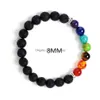 Charme Pulseiras 7 Chakra Pulseira Irregar Pedra Natural Ametista Cura Cristal Nce Beads Reiki Buddha Oração Yoga para Mulheres Drop Del Dhyxb