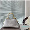 Women Handbag Designer Crossbody Small Snakeskin Leather Pouch Women Handbags Fashion Shopping Metal Serpentine Handle Wallet Gold