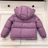 Vestes Filles Garçons Puffer Down Vestes De Luxe Designer Manteaux À Capuchon Enfants Filles Garçons Chaud Coupe-Vent Outwear Violet Manteau Vêtements D'hiver