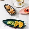 Assiettes de rangement de bijoux en céramique de Style créatif nordique, décoration de la maison, mode Sushi Dim Sum service de table et plats