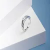 Bröllopsringar Damlisa 1 karat VVS1 Parring för kvinnor Män 925 Sterling Sliver Diamond Wedding Engagement Promise Ring 231027