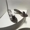 Elegante Hausschuhe, modische Damen, transparente Absätze, PVC-Kristall, quadratische Schnalle, Dekoration, luxuriöse Designer-Schuhe, lässige klassische Strand-Party-Sandalen