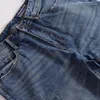 Jeans pour hommes Automne Vintage Coton Jambe droite lâche pour faire de vieux vêtements de travail Tendance Tous les pantalons décontractés