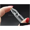 Outros acessórios para fumar Top Quality Glass Filter Tip 12mm Clear Cigarro Titular para Seco Herb Tobacco Rolling Paper Pipe Drop Delive Dhtyx