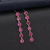 Boucles d'oreilles en peluche 11.11 Déclaration de perles de longue chaîne de qualité supérieure pour femmes Bijoux de mariage bijoux en gros Drop de soutien