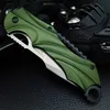 Faca Tática de Bolso Tac-Force Evolution Harpoon Lâmina Faca de Caça Exército Verde Alumínio Alças EDC Acampamento Ao Ar Livre Sobrevivência Facas Dobráveis Ferramenta