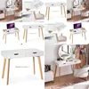 Other Furniture Computer Desk Simple Fashion Dressing Table Makeup Storage Cabinet Drop Delivery Home Garden Dhunx