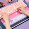 Коврики для мыши Подставки для запястий DATA FROG Cute Cat Ear Big Pad Компьютерная клавиатура Настольный коврик Большой геймерский коврик для мыши Pink Girl Cartoon Kawaii Игровые аксессуары 231030