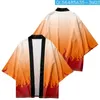 Vêtements de nuit pour hommes Chemises de kimono d'été Vêtements de maison Style vintage Robe de bain Hommes Rayon Cardigan Robe Veste Casual Japonais Taoist Peignoir