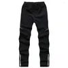 Pantalons d'extérieur S-4XL hiver imperméables hommes Plus polaire épaissir jambe ouverture fermeture éclair randonnée cyclisme voyage isolé