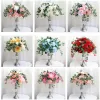 35 cm Wisteria Peony Rose Artificial Flower Ball Centerpiece Decor Wedding Buquet Kwiat Kwiatowy