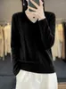 Women's Sweaters Autumn Winter Pure Wool Sweater Woman V-neck Twisted Jacquard Pullover Casual Knitted Basis Top Cashmere Female Knitwear