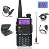 Walkie Talkie Baofeng UV 5R True 8WポータブルハムCBラジオデュアルバンドVHF UHF FMトランシーバー双方向ラジオUV82 UV9Rプラス231030