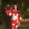 Ethnic Clothing Japanese Kimono Traditional Dress Cosplay Female Yukata Women Haori Japan Geisha Costume Obi 3928