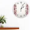 Relógios de parede Beisebol Relógio Branco Design Moderno Sala de estar Decoração Cozinha Mudo Relógio Home Interior Decor
