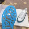 2023 New Designer Trainer Disual Shoes Denim Canvas Leather Leather Platform Fashion Mens Womens Low Sneakers HL210207