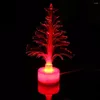 Decorazioni natalizie Lampada a luce ottica per albero a LED che cambia la fontana in fibra notturna alle luci della vasca