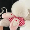 Dog Apparel INS Cute Plaid Cape Pet Cat And Scarf Mouth Water Towel Decoration Accessories Bow Tie Stuff