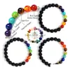 Charm Bracelets 7 Chakra Bracelet Irregar Natural Stone Amethyst Healing Crystal Nce Beads Reiki Buddha Prayer Yoga For Wome Dhgarden Dh8Tj