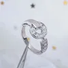 Bague de créateur dames corde noeud bague de luxe avec diamants bagues de mode pour femmes bijoux classiques plaqué or 18 carats rose Party Giftsy avec boîte