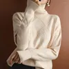 Kadın Sweaters Örgü Sweater Moda Üstleri Kadınlar İçin Sevimli Giysiler Blubtleneck Örme Külot Büyük Boyut Sarı Üst Gyone