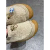 Kn New Outdoor Women's Warm Ware One Step Thepush Shoes Little Little Sheep Feetの女性の綿の靴