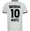 04 Bayer Leverkusen Futebol 10 Florian Wirtz Jerseys Club 30 Jeremie Frimpong 7 Jonas Hofmann Victor Boniface Lukas Hradecky Alejandro Grimaldo Kits de camisa de futebol