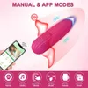 Jouets pour adultes Bluetooth App Bullet Vibrateur pour femmes Stimulateur de clitoris sans fil à distance Pantie Mini Vibrant Love Egg Adultes Femelle Sex Toy 231117