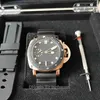 С коробки для мужчин мужские часы высококачественные 42 -мм погружение P974 974 00674 18K Rose Gold Luminova Watches Резиновые ленты Механические автоматические мужские наручные часы