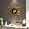Настенные часы Golden Nixie, кухонные большие часы, цифровая роспись, классические, бесшумные, стильные, необычные, Wanduhr, домашний декор, YX50WC