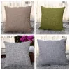 40cm*40cm Cotton-Linen Pillow Covers Solid Burlap Pillow Case Classical Linen Square Cushion Cover Sofa Decorative Pillows Cases