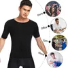 Men's Body Shapers Men Body Shaper Toning T-Shirt Slimming Shapewear Corrective Posture Belly Control Compression Man Modeling Underwear Corset 231030