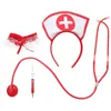 Décorations de jardin Accessoires en dentelle Miss Stéthoscopes Infirmières Halloween Kit d'accessoires en tissu pour bandeau