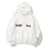 ファッションラグジュアリーメンズスウェットシャツトラックスーツESSESSEENSEHOODIES MEN MEN PULLOVERフード付きセータールーズラウンドネックスポーツウェアコートストリートジャケットHOODIE0T4I