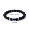 Charm Armbänder Türkisch Blau Evil Eye 8mm Tiger Perlen Handgemachte Elastizität Armband Für Männer Frauen Yoga Reiki Schmuck Drop Deli Dhgarden Dh68K