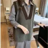 Damenjacken Koreanische Frauen Große Größe 4XL 5XL Pullover Weste Lange Pullover Übergröße Solide Einfache Allgleiches Stricken S-5XL Frauen Outwear 231030