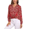 Bluzki damskie Vintage Paisley Blouse Women Bandana w stylu Bandana Druku