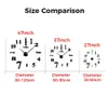 Wandklokken 3D Klok Spiegel Stickers Creatieve DIY Modern Design Mute Quartz Naald Horloge reloj de pared Home Decor 231030