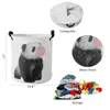 Tvättpåsar Animal Panda Bubble Pink Dirty Basket Foldbar Waterproof Home Organizer Klädbarn Toy Storage