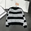 Maglioni firmati da donna Pullover autunnali Maglieria Maglione Classico Lettera Stampa a righe Moda Casual Girocollo Manica lunga Maglione lavorato a maglia Abbigliamento da donna