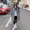 Women's Trench Coats Long Loose Coat Casual Women Parkas Clothes Hooded Stylish Winter Jacket 2023 Female Cotton Padded Outerwear T152