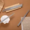 Chopsticks Sticks Reusable Steel Sushi Household Non-slip For Kitchen 10/2pcs Sets Tableware Chinese Stainless