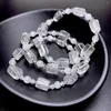 Link Armbanden Stijl Verkoop 1 stks Natuurlijke Bergkristal Kraal Armband Ongeveer 9mm Echte Halfedelstenen Edelsteen Sieraden 18 cm