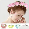 Hårtillbehör Flower Crown Wreath Bride Wedding Gorgeous pannband Flätad Vine Headwear Garland Ornament för kvinnor Girls Drop De Dhham