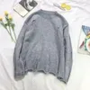 Erkek Sweaters Erkek Kadın Sokak Giyim Hip Hop Jumper Moda Büyük Boy All Maçlı Külükler Yıkan Deliği Yırtık Örgü 2023 W607