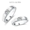 Anneaux de mariage Attagems bague classique bagues de fiançailles de luxe pour hommes femmes Couple mariage femme anniversaire bijoux fins 231027