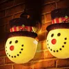 Decorative Objects Figurines Christmas EVA Large Particle Snowman Porch Lampshade Wall Lamp Night Glow Elderly Outdoor Decoration 231030